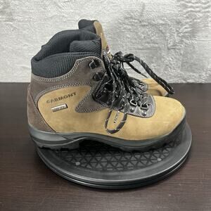 Garmont Mens Size 8 Hiking Trail Camping Boots Gore Tex USA Brown Leather